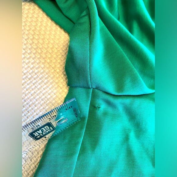 NWT Alexis designer emerald green long sleeve rouched crop top size XL as is - Picture 9 of 11